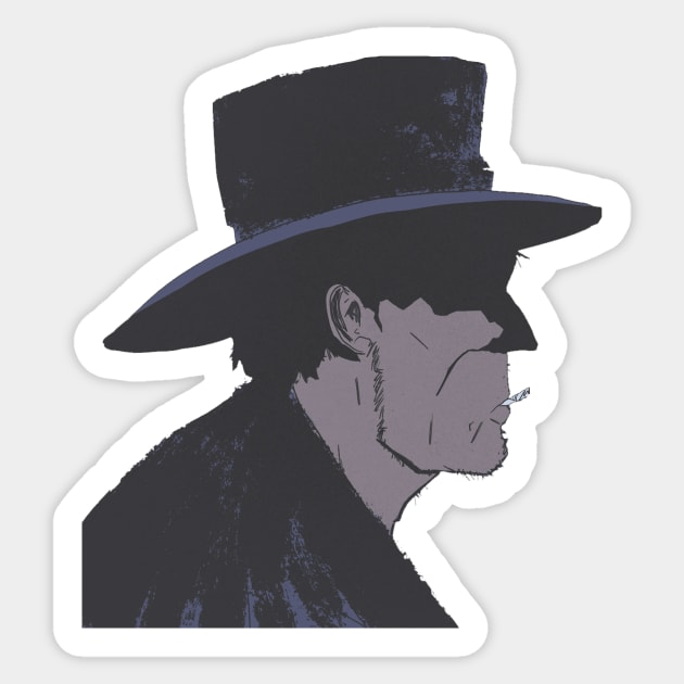 The Cowboy Sticker by fennertoorac